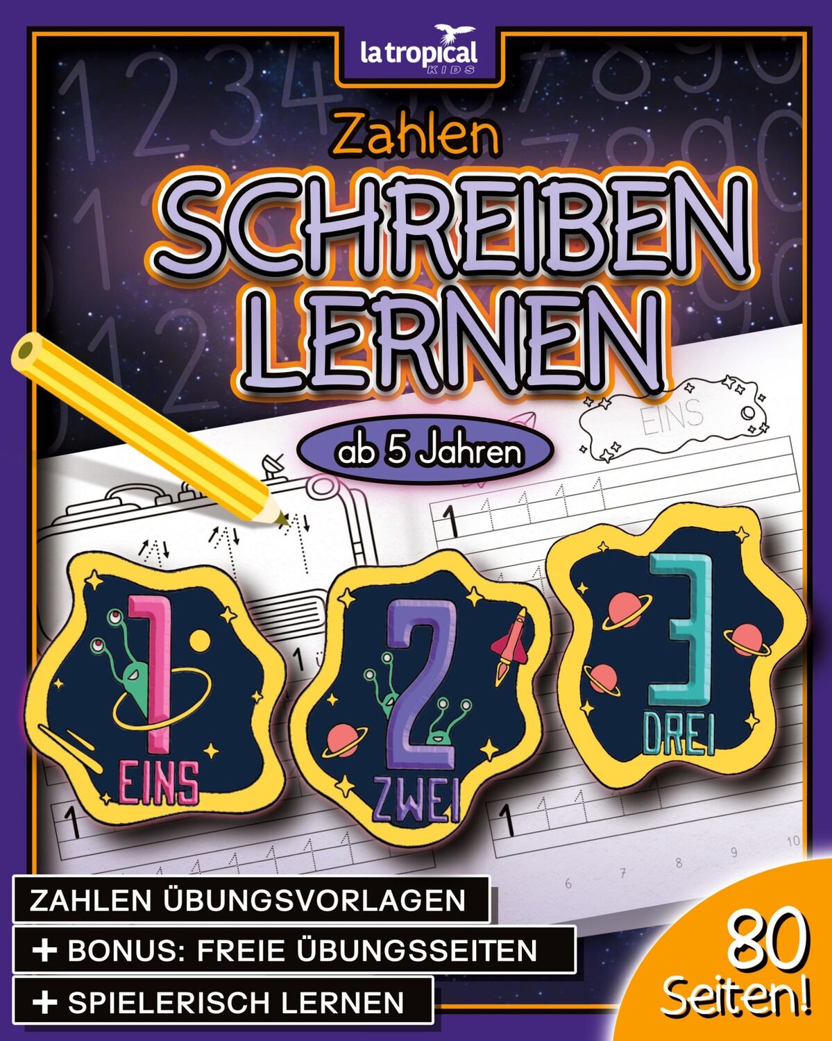 Cover: 9783969080429 | Zahlen schreiben lernen ab 5 Jahren | David Ludwig | Taschenbuch