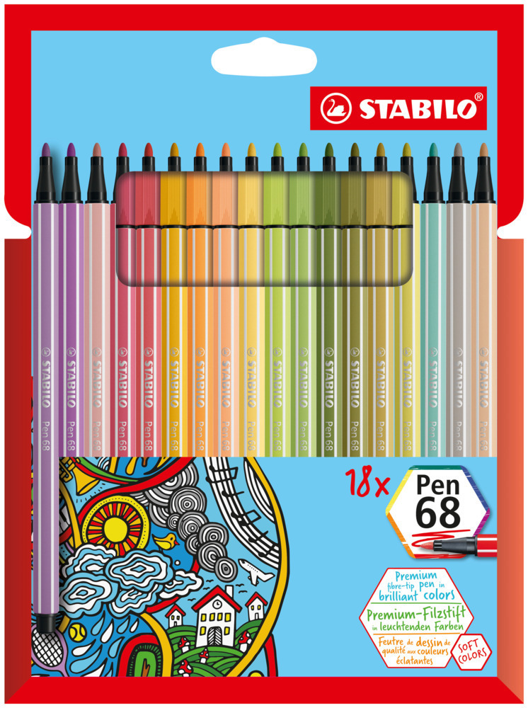 Cover: 4006381578912 | STABILO Pen 68 18er Kartonetui neue Farben | Stück | In Karton | 2022