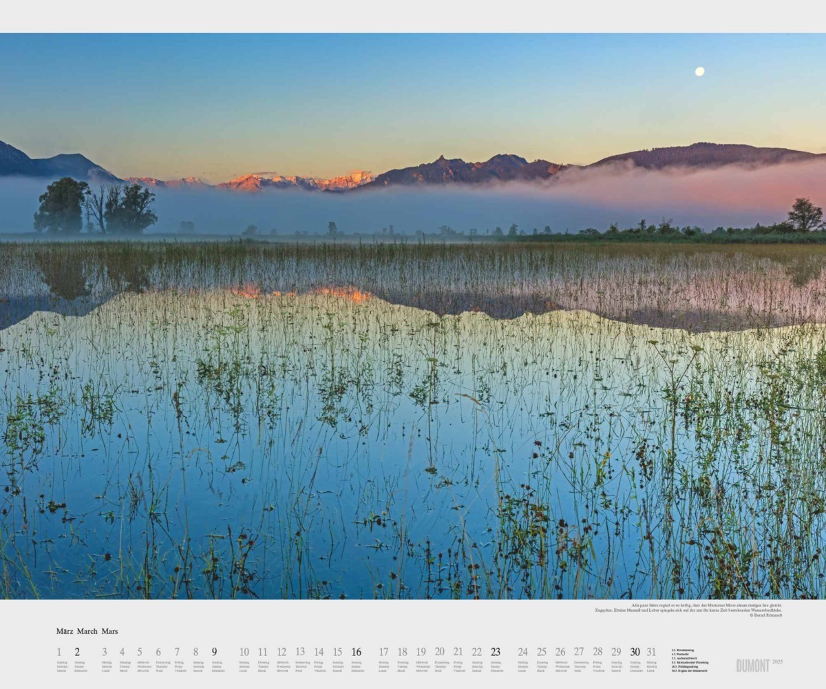 Bild: 4250809653747 | DUMONT - Im Zugspitzland 2025 Wandkalender, 60x50cm, Kalender mit...