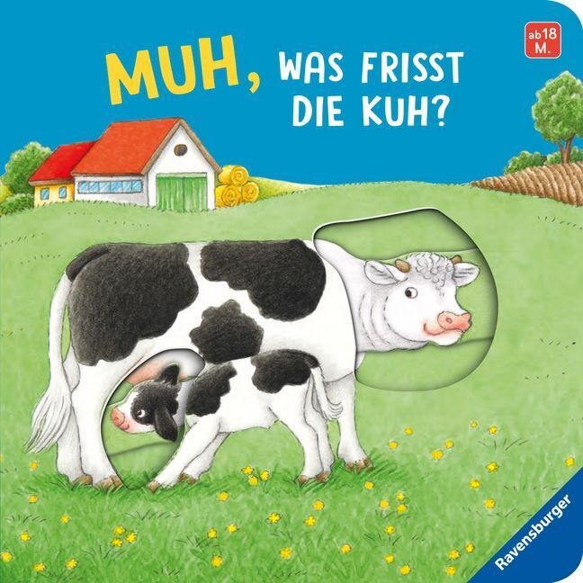 Cover: 9783473417766 | Muh, was frisst die Kuh? | Mein erstes Schiebebuch | Frauke Nahrgang