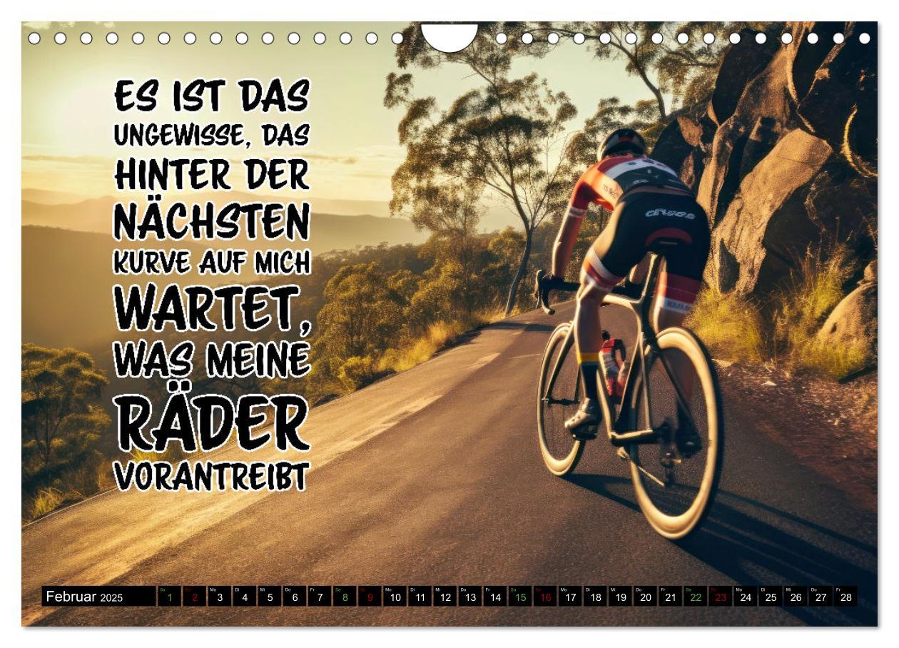 Bild: 9783383792526 | Faszination Fahrrad - coole Sprüche (Wandkalender 2025 DIN A4...