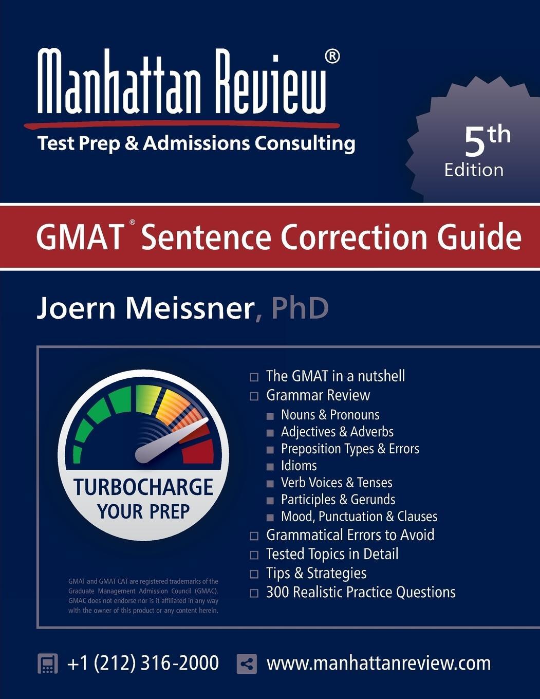 Cover: 9781629260228 | Manhattan Review GMAT Sentence Correction Guide [5th Edition] | Buch