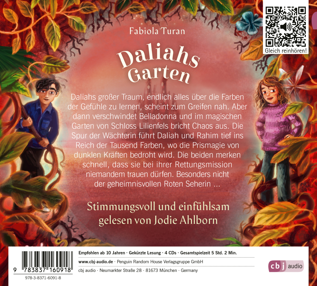 Bild: 9783837160918 | Daliahs Garten - Das Rätsel der Roten Seherin, 4 Audio-CD | Turan | CD