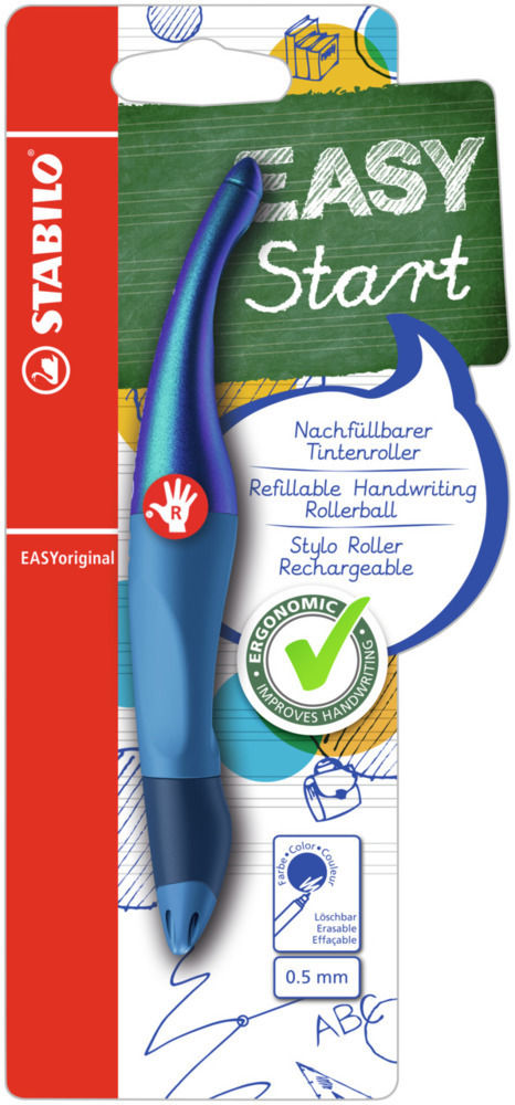 Cover: 4006381568319 | Ergonomischer Tintenroller für Rechtshänder - STABILO EASYoriginal...