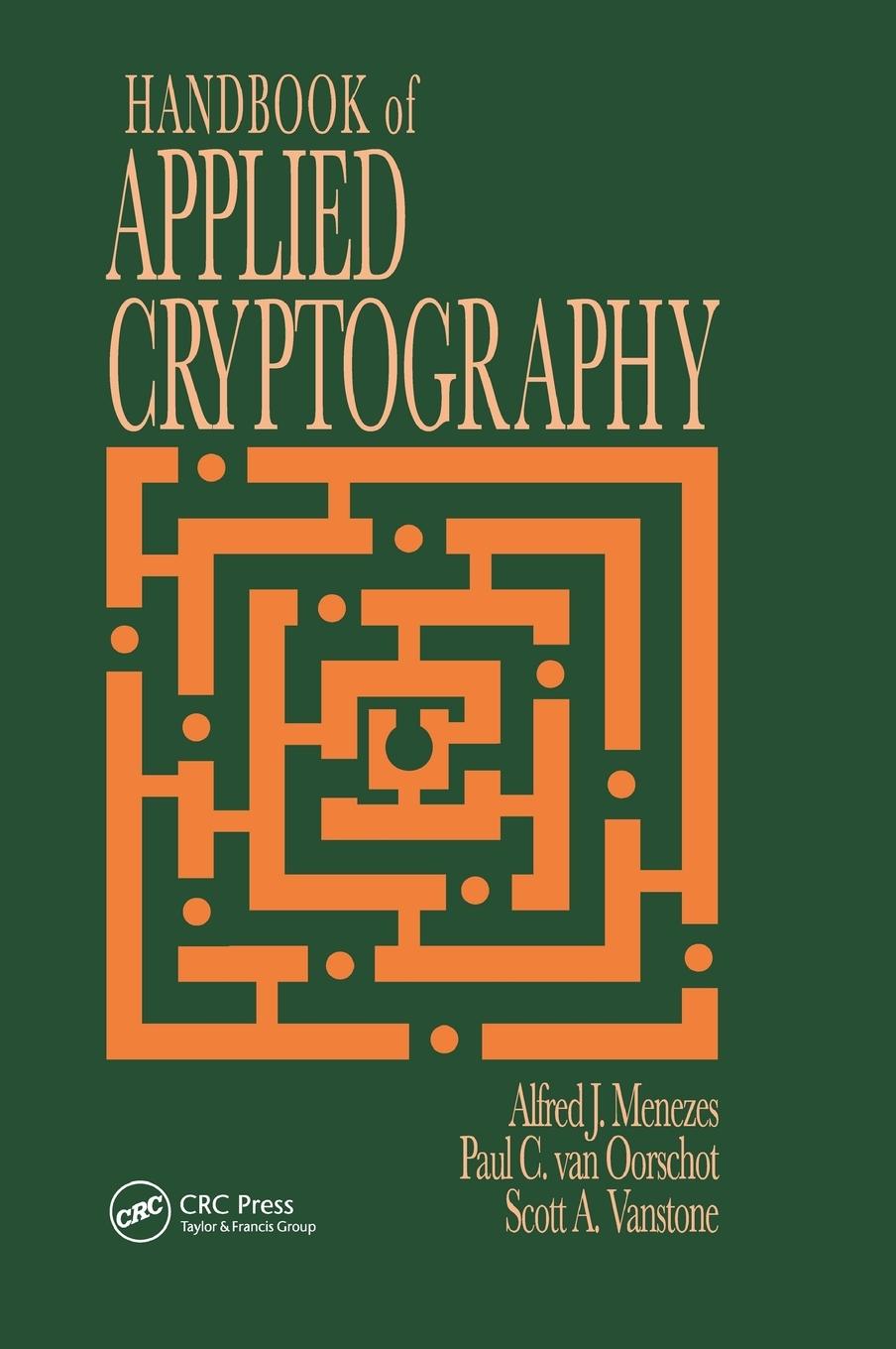 Cover: 9780849385230 | Handbook of Applied Cryptography | Scott A. Vanstone | Buch | Englisch