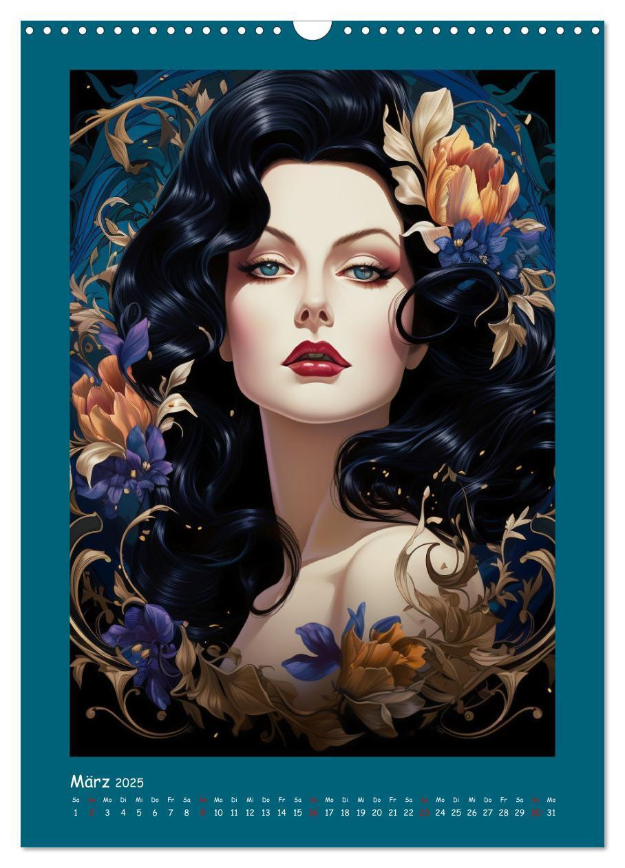 Bild: 9783435856855 | Glanz der Filmdiven. Art Nouveau Paintings im Poster-Stil...