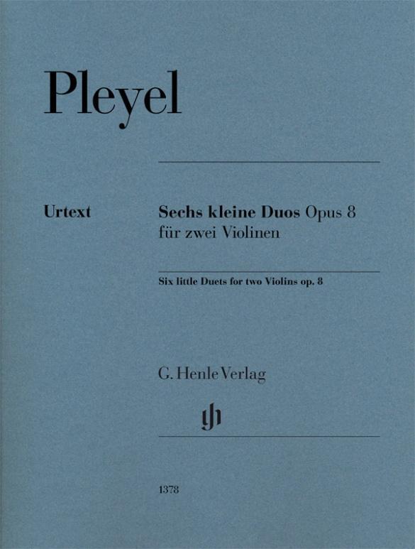 Cover: 9790201813783 | Sechs kleine Duos op. 8 für zwei Violinen | Norbert Gertsch | Buch