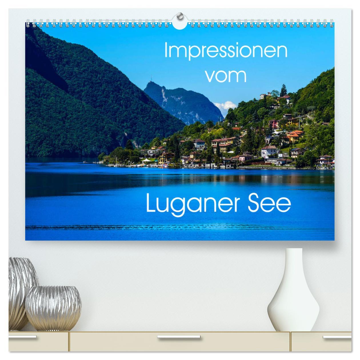 Cover: 9783435351015 | Impressionen vom Luganer See (hochwertiger Premium Wandkalender...