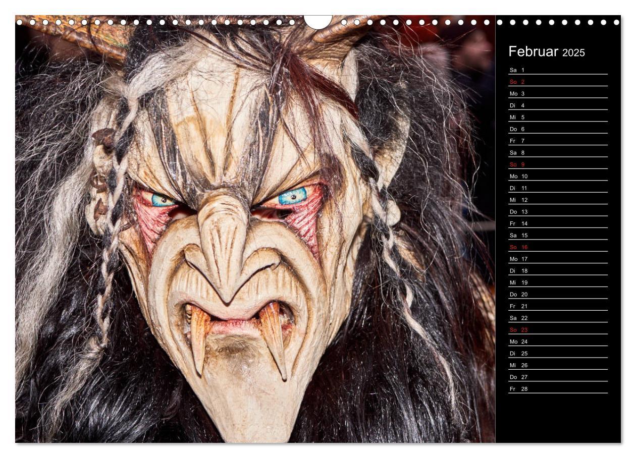 Bild: 9783435174959 | Krampus Kalender 2025 (Wandkalender 2025 DIN A3 quer), CALVENDO...