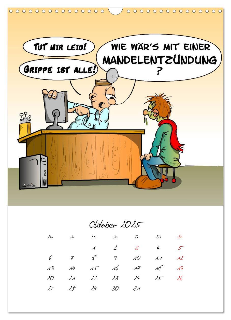 Bild: 9783457045848 | Trumix Cartoons - Gesundheit (Wandkalender 2025 DIN A3 hoch),...