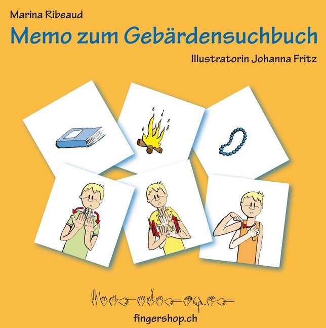 Cover: 9783906054209 | Memo zum Gebärdensuchbuch: Freizeit (Kinderspiel) | Marina Ribeaud