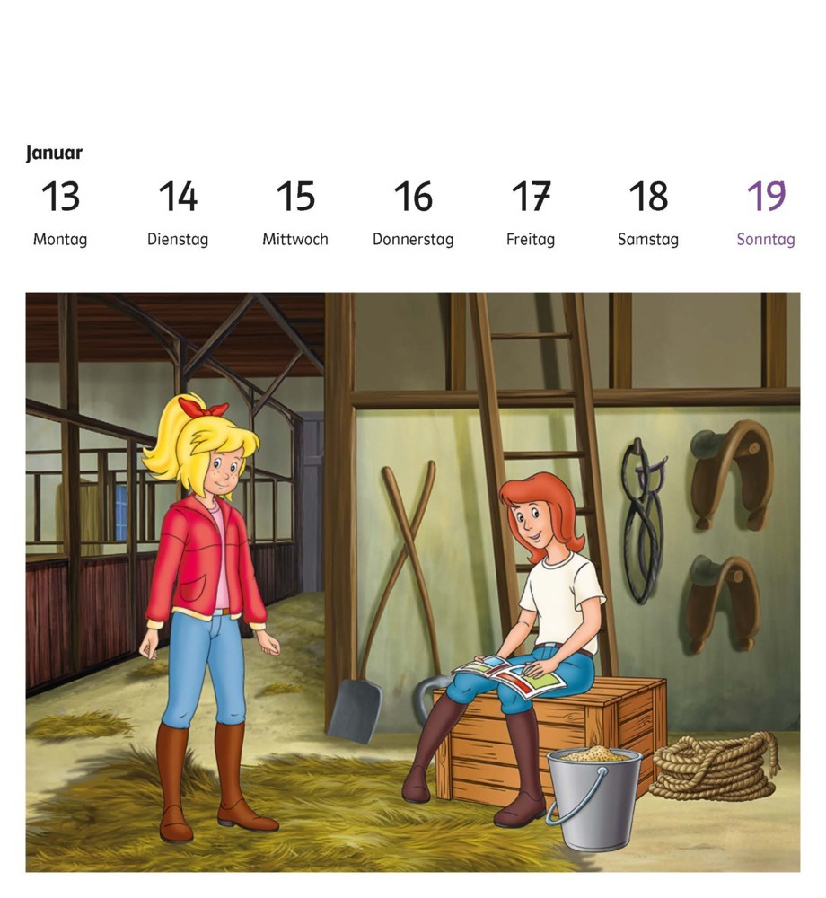 Bild: 9783129497654 | Bibi &amp; Tina: Pferde-Kalender 2025 | Taschenbuch | 54 S. | Deutsch