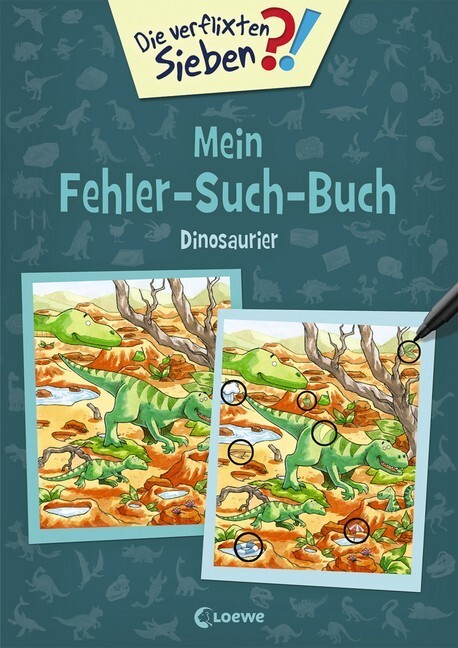 Cover: 9783743204065 | Die verflixten Sieben - Mein Fehler-Such-Buch - Dinosaurier | Buch