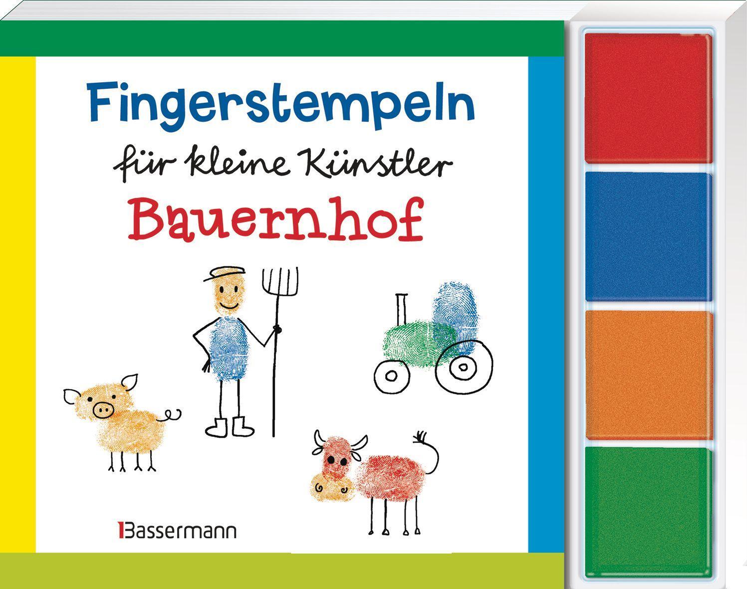 Bild: 9783809434368 | Fingerstempeln f.kl. Künstler- Bauernhof-Set | Norbert Pautner | Buch