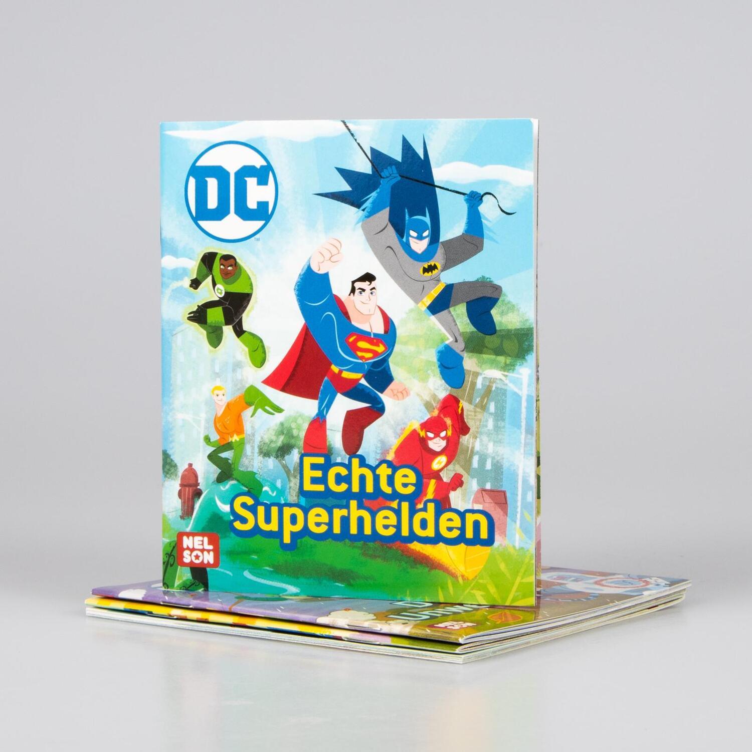 Bild: 9783845121901 | Nelson Mini-Bücher: 4er DC Superhelden 1-4 | Taschenbuch | Deutsch