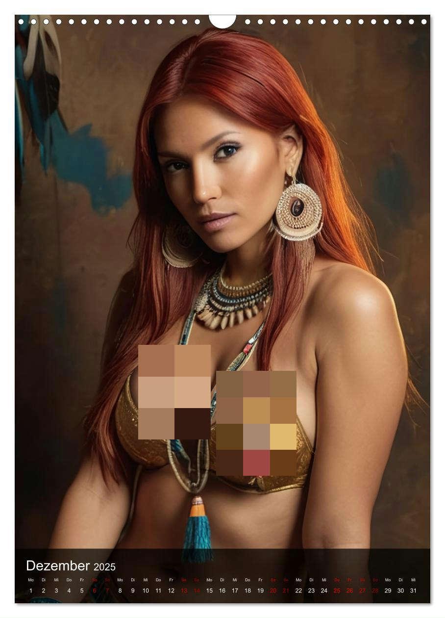 Bild: 9783383810688 | Native American Girls (Wandkalender 2025 DIN A3 hoch), CALVENDO...