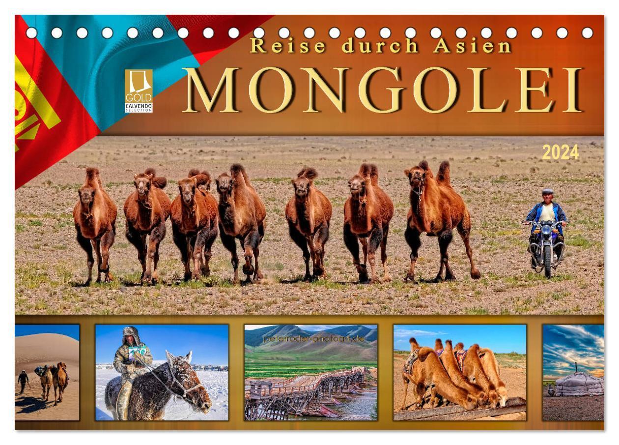 Cover: 9783383222597 | Reise durch Asien - Mongolei (Tischkalender 2024 DIN A5 quer),...