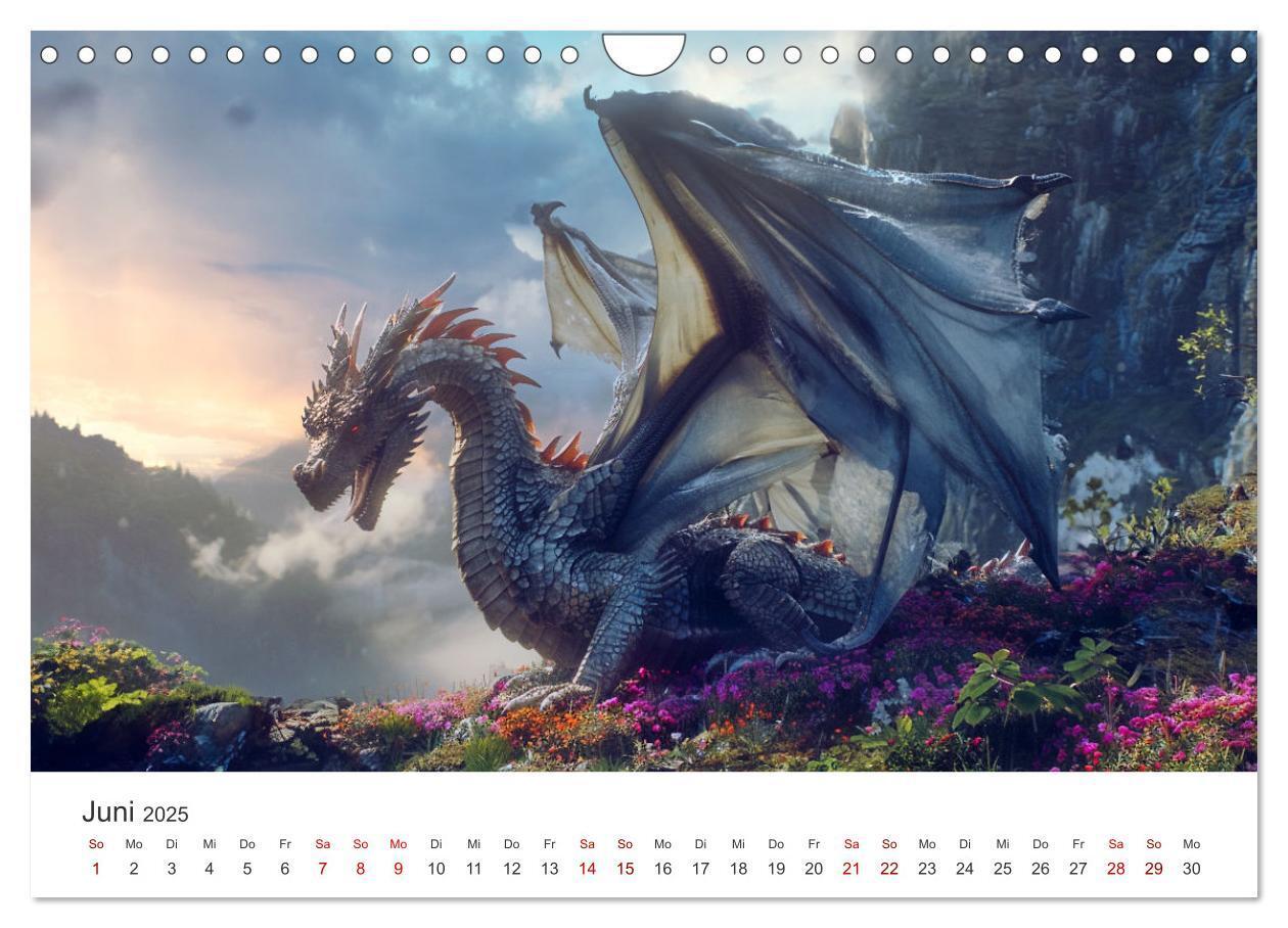 Bild: 9783383790935 | Das Jahr der Drachen (Wandkalender 2025 DIN A4 quer), CALVENDO...