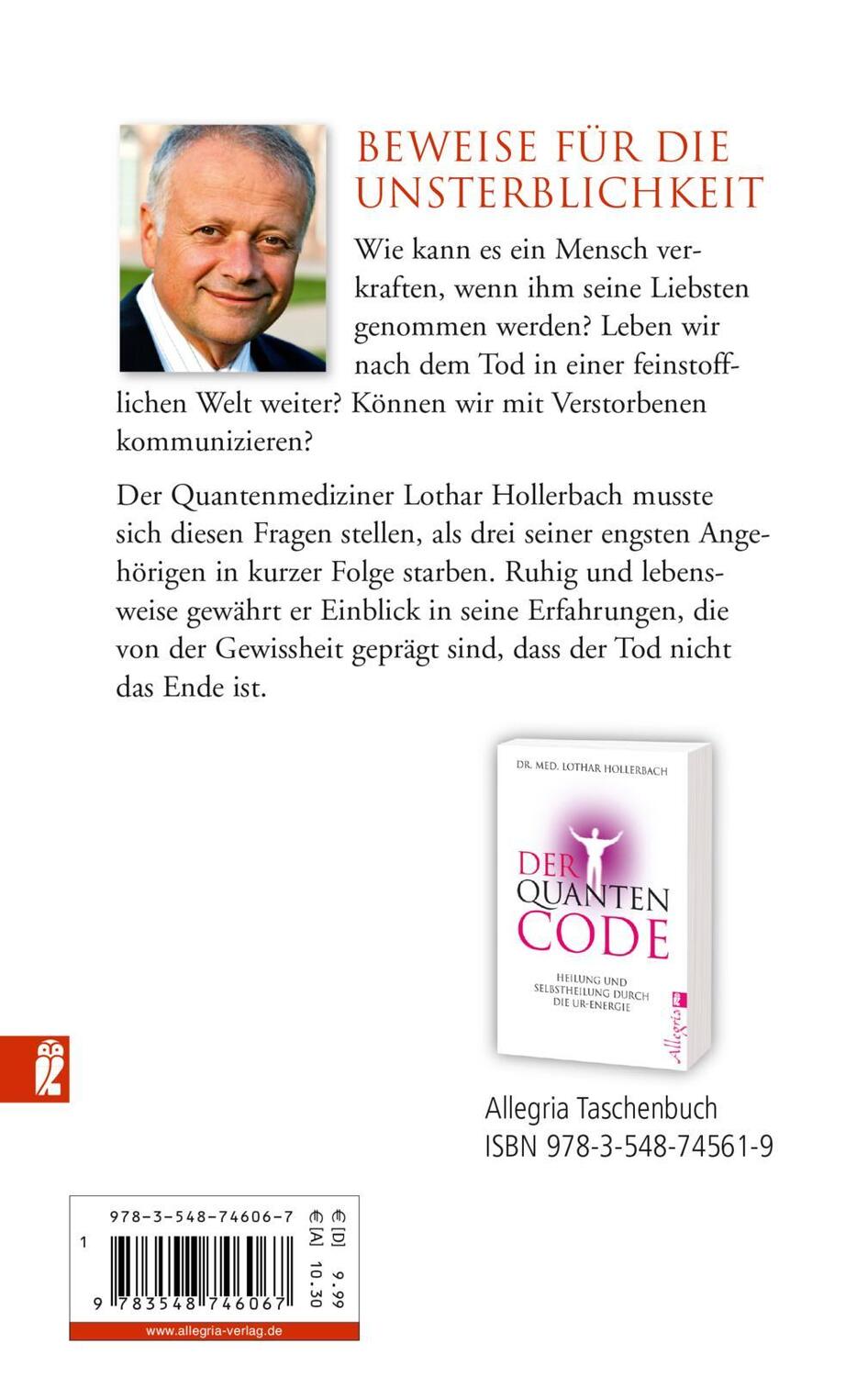 Rückseite: 9783548746067 | Es gibt keinen Tod | Warum wir unsterblich sind | Lothar Hollerbach