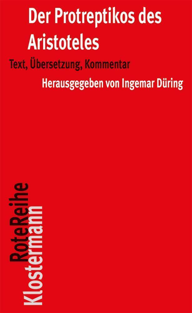 Cover: 9783465042099 | Der Protreptikos des Aristoteles | Text, Übersetzung, Kommentar | Buch
