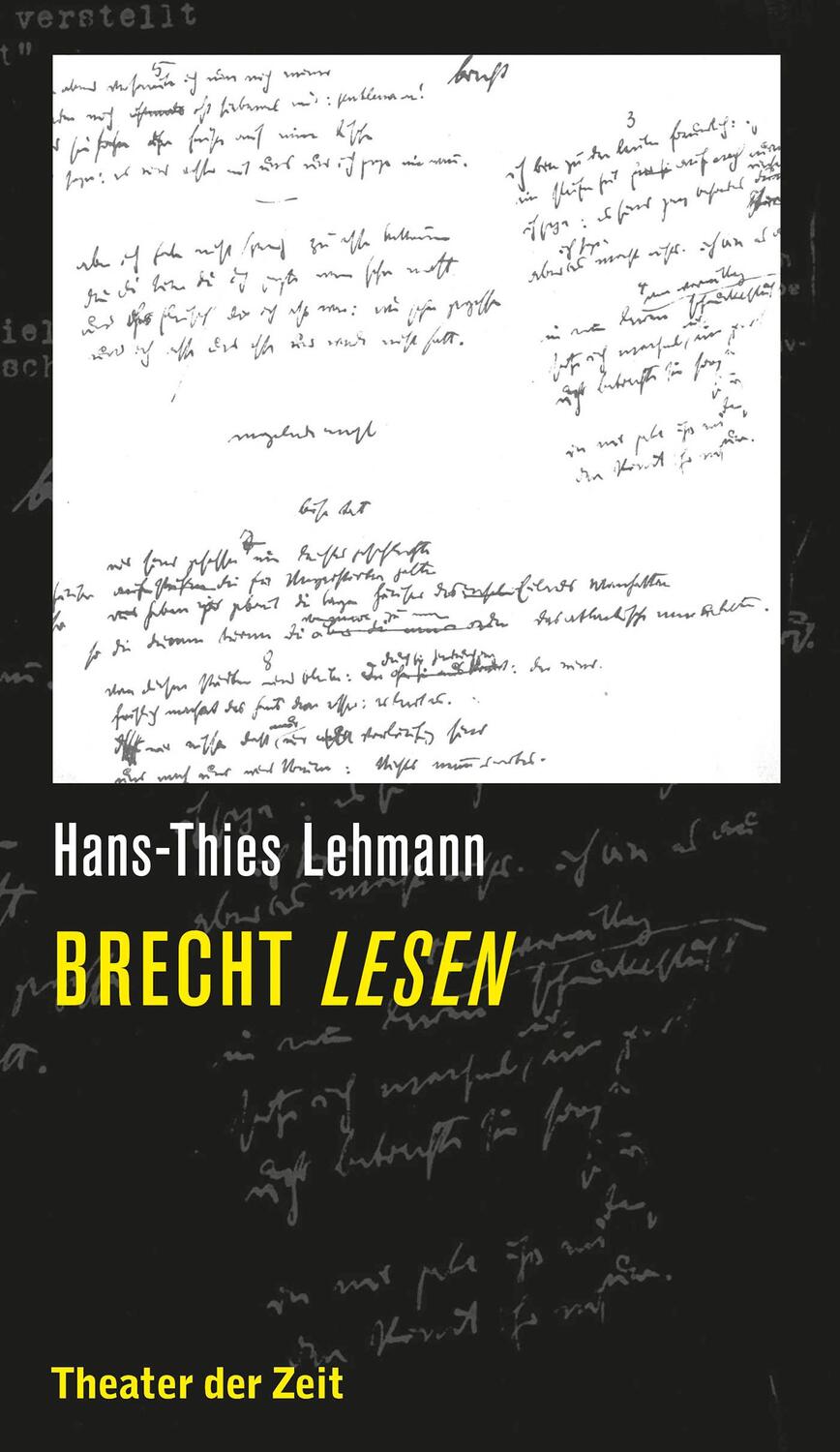 Cover: 9783957490797 | Brecht lesen | Hans-Thies Lehmann | Taschenbuch | Recherchen | Deutsch