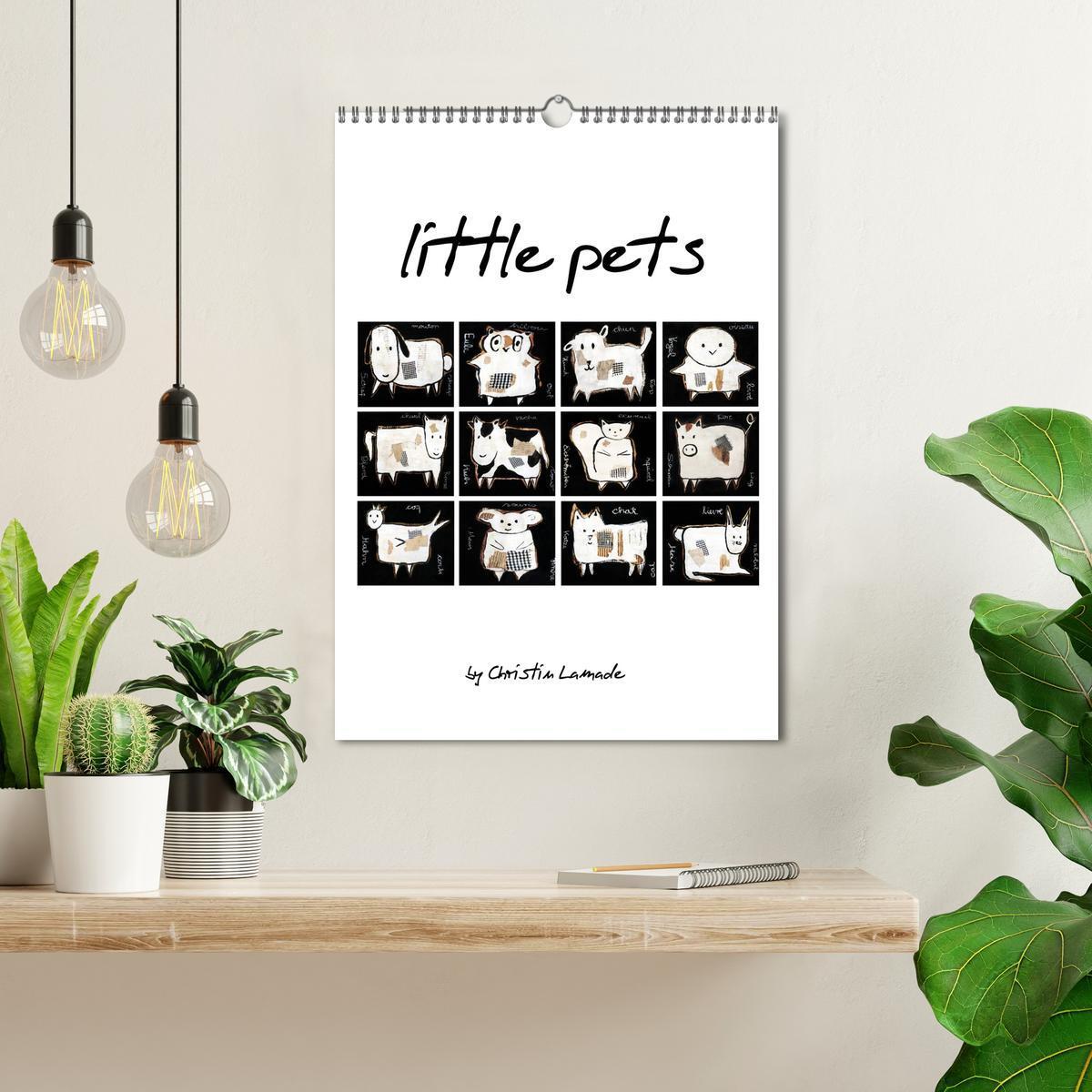 Bild: 9783457086827 | little pets (Wandkalender 2025 DIN A3 hoch), CALVENDO Monatskalender