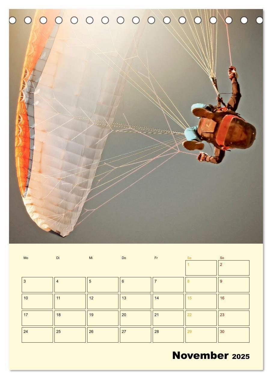 Bild: 9783435902965 | Paragliding - extrem aufregend (Tischkalender 2025 DIN A5 hoch),...