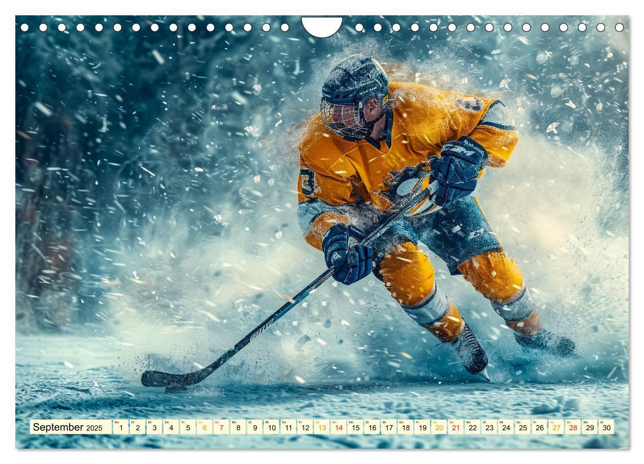 Bild: 9783383776915 | Eishockey - tolle Momente (Wandkalender 2025 DIN A4 quer), CALVENDO...