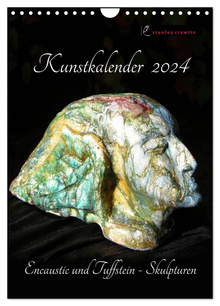 Cover: 9783383285011 | Kunstkalender 2024 - Encaustic und Tuffstein - Skulpturen...