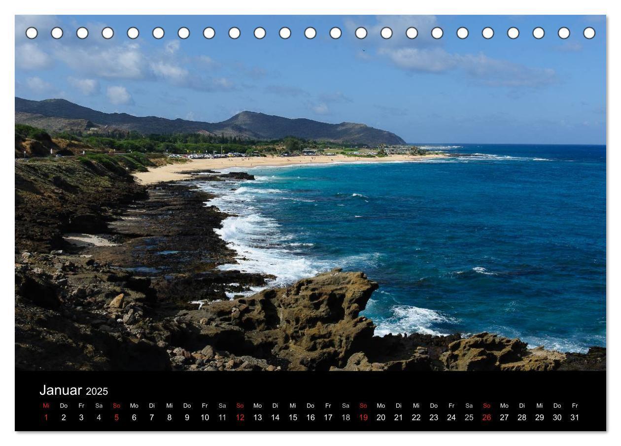 Bild: 9783435718559 | Hawaii - Oahu - Maui (Tischkalender 2025 DIN A5 quer), CALVENDO...