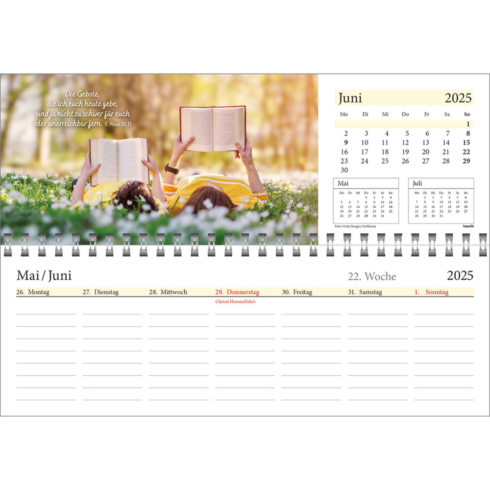 Bild: 9783754825457 | In deine Hand leg ich den Tag 2025 | Wochen-Tischkalender | Kalender