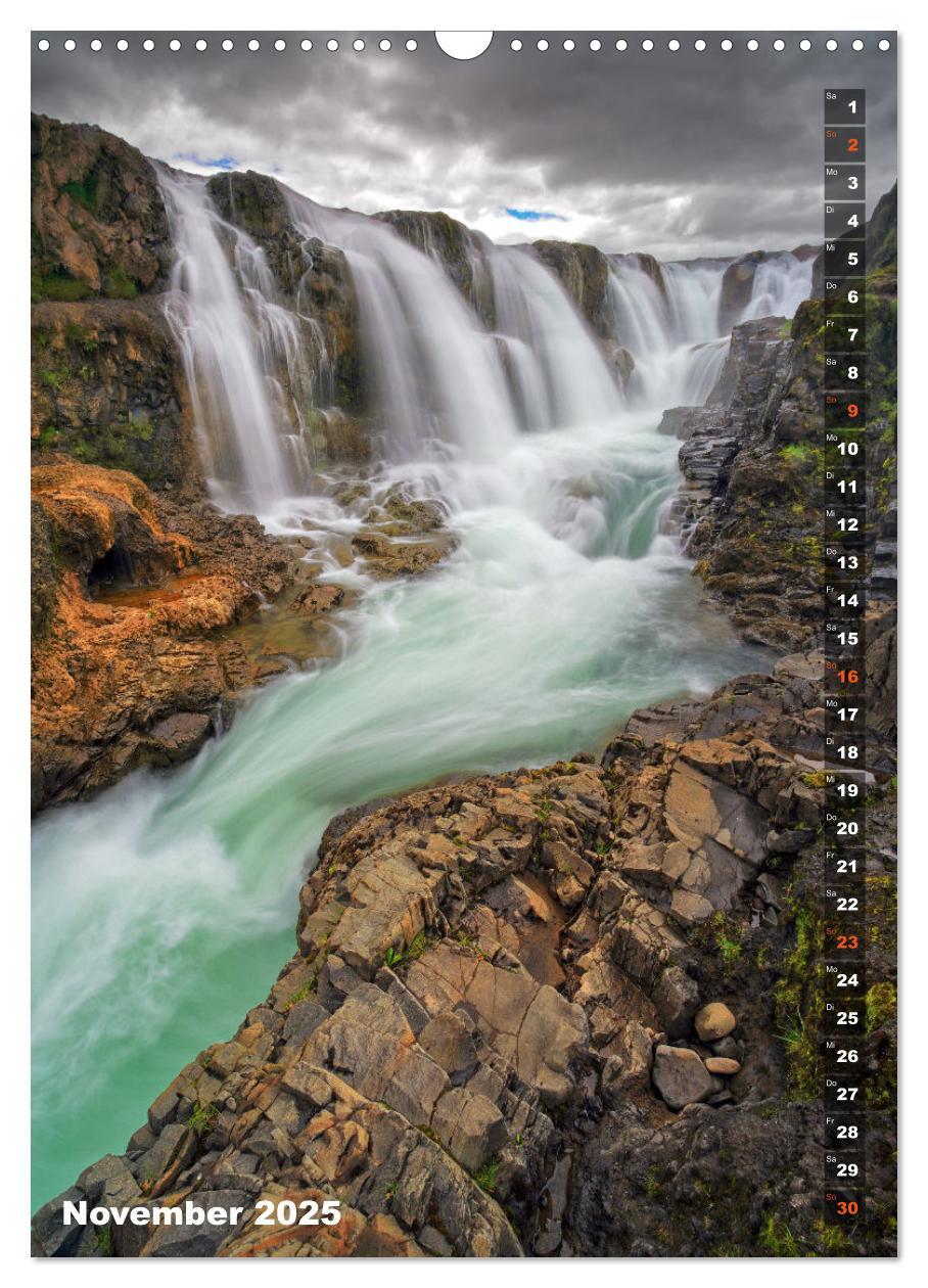 Bild: 9783435934980 | Wasserfälle auf Island (Wandkalender 2025 DIN A3 hoch), CALVENDO...