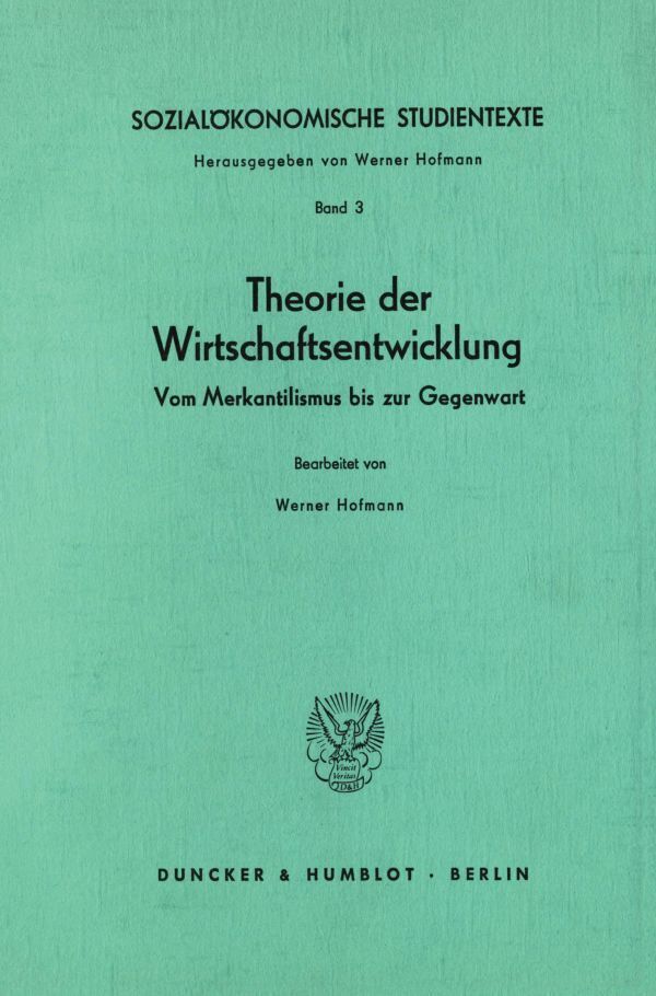 Cover: 9783428015139 | Sozialökonomische Studientexte. | Taschenbuch | 321 S. | Deutsch