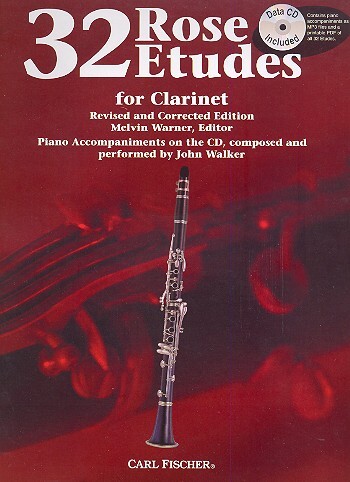 Cover: 9780825871306 | 32 (Thirty-two) Rose Etudes for Clarinet | Cyrille Rose | Buch + CD