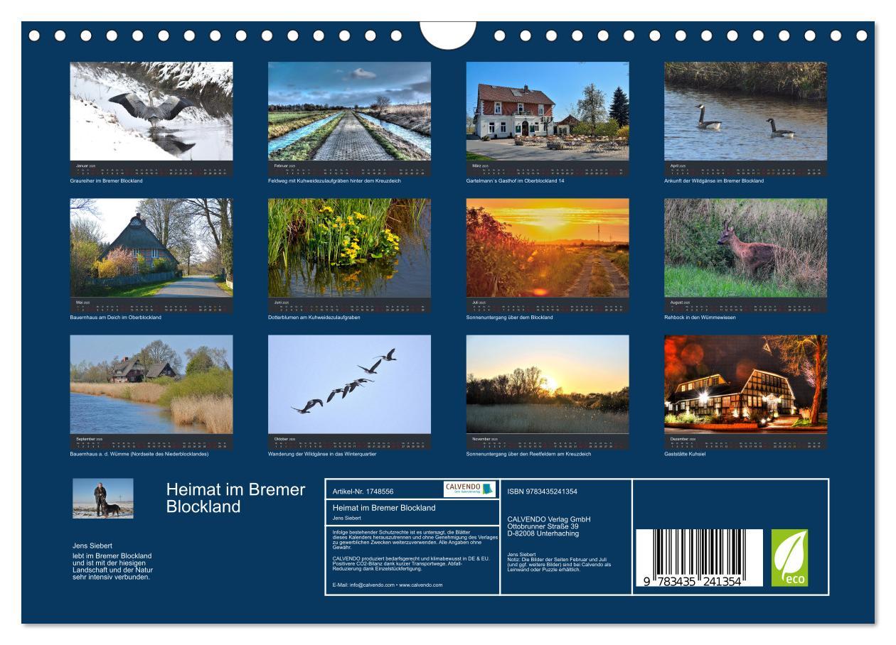 Bild: 9783435241354 | Heimat im Bremer Blockland (Wandkalender 2025 DIN A4 quer),...