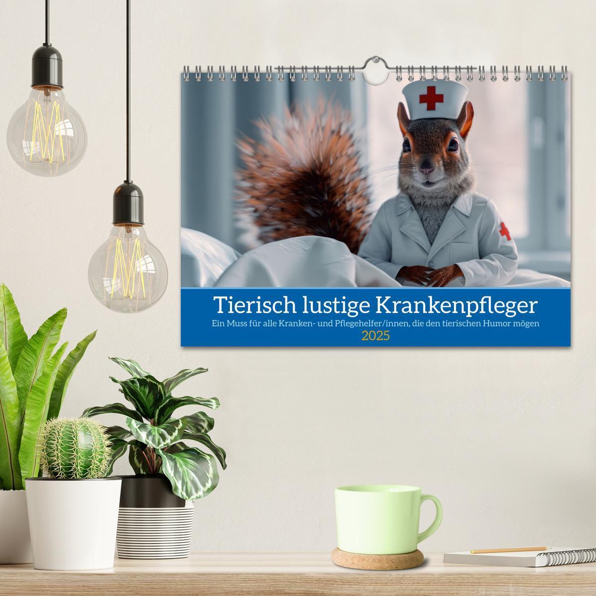 Bild: 9783457165218 | Tierisch lustige Krankenpfleger (Wandkalender 2025 DIN A4 quer),...