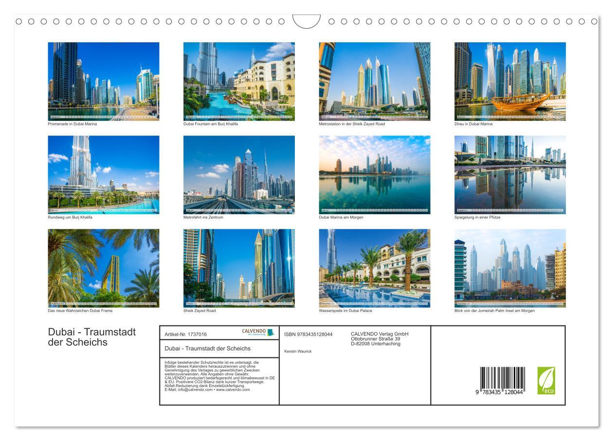 Bild: 9783435128044 | Dubai - Traumstadt der Scheichs (Wandkalender 2025 DIN A3 quer),...