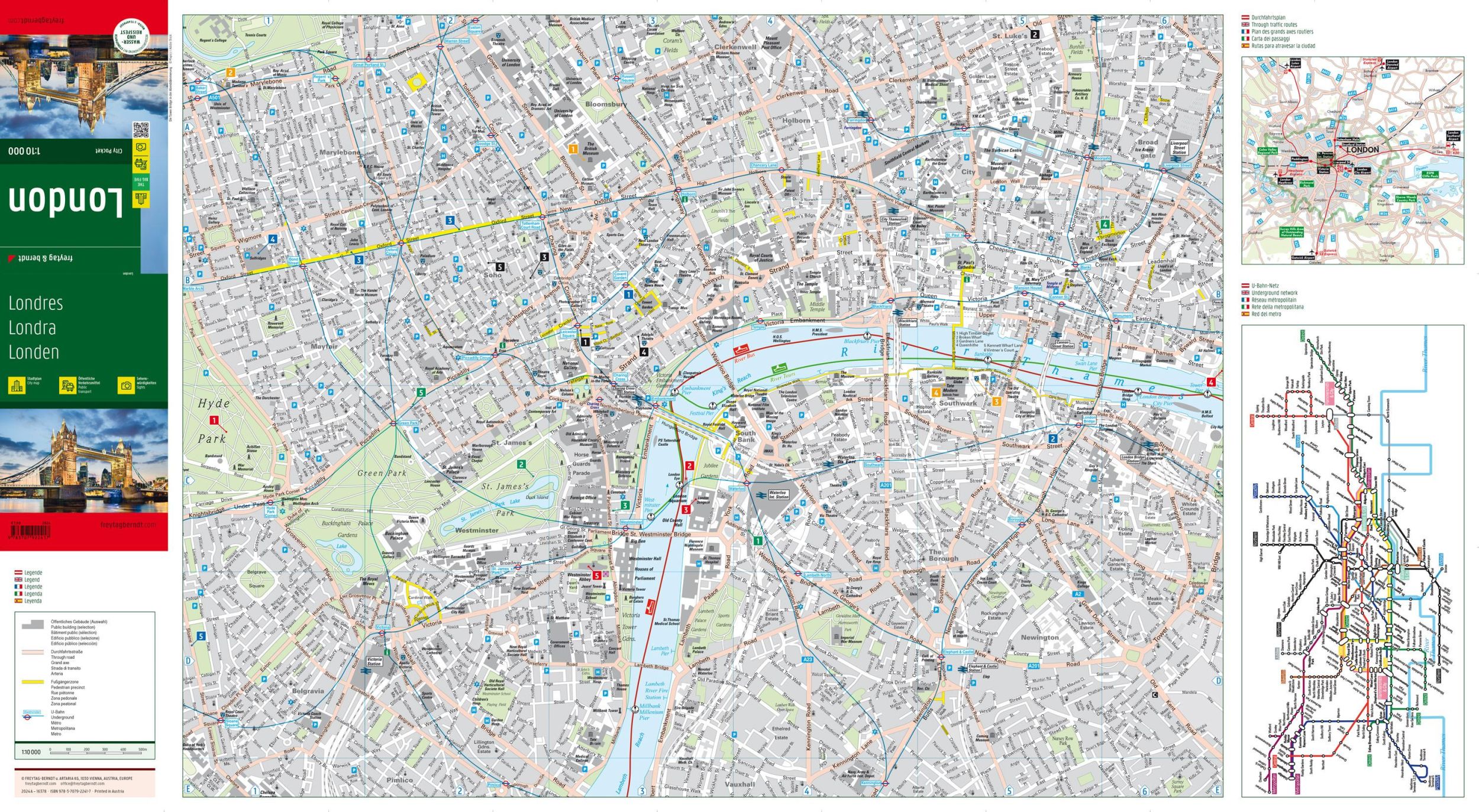 Bild: 9783707922417 | London, Stadtplan 1:10.000, freytag &amp; berndt | Freytag &amp; Berndt | 2024