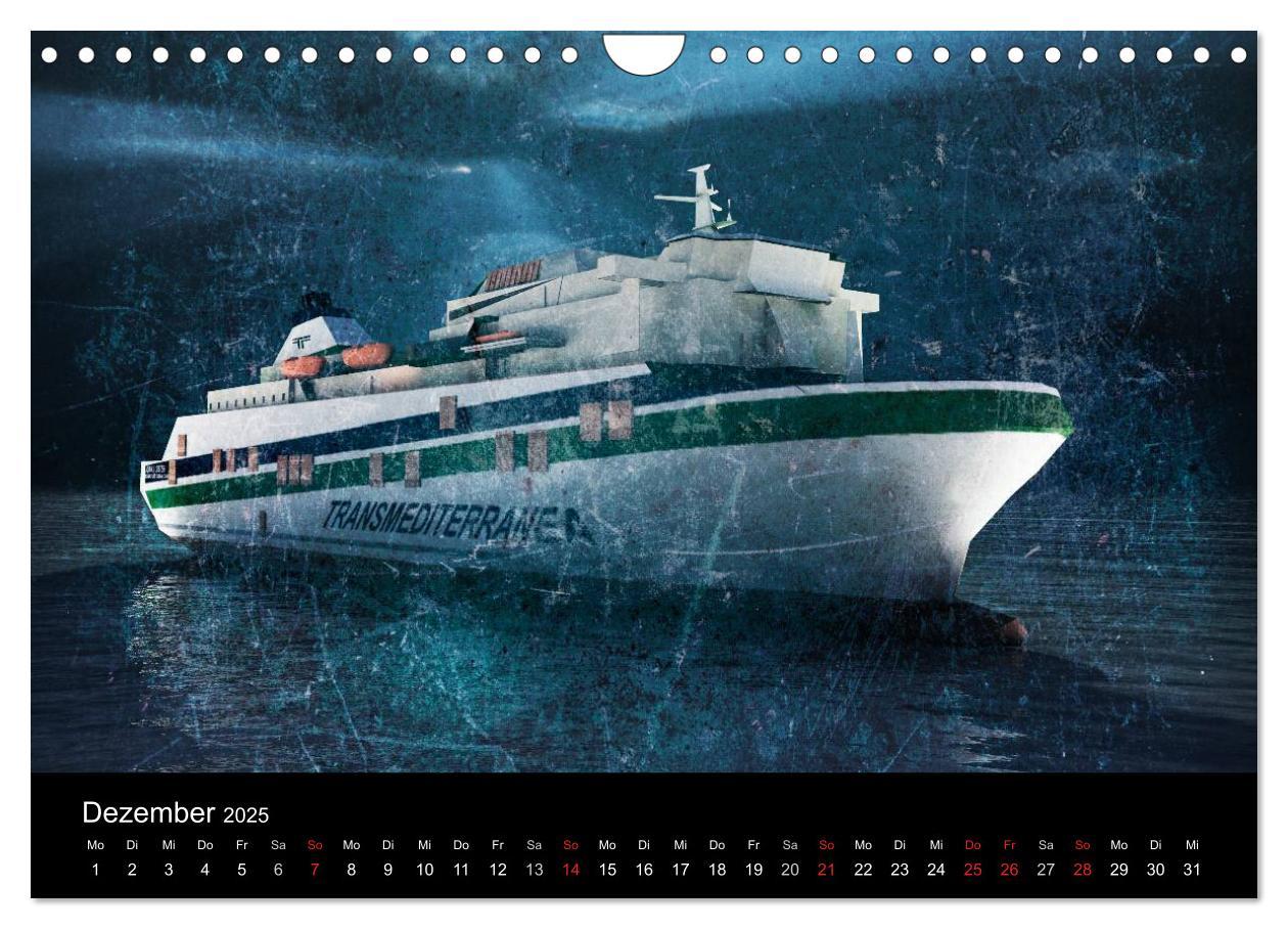 Bild: 9783435838622 | Mystic Ships (Wandkalender 2025 DIN A4 quer), CALVENDO Monatskalender