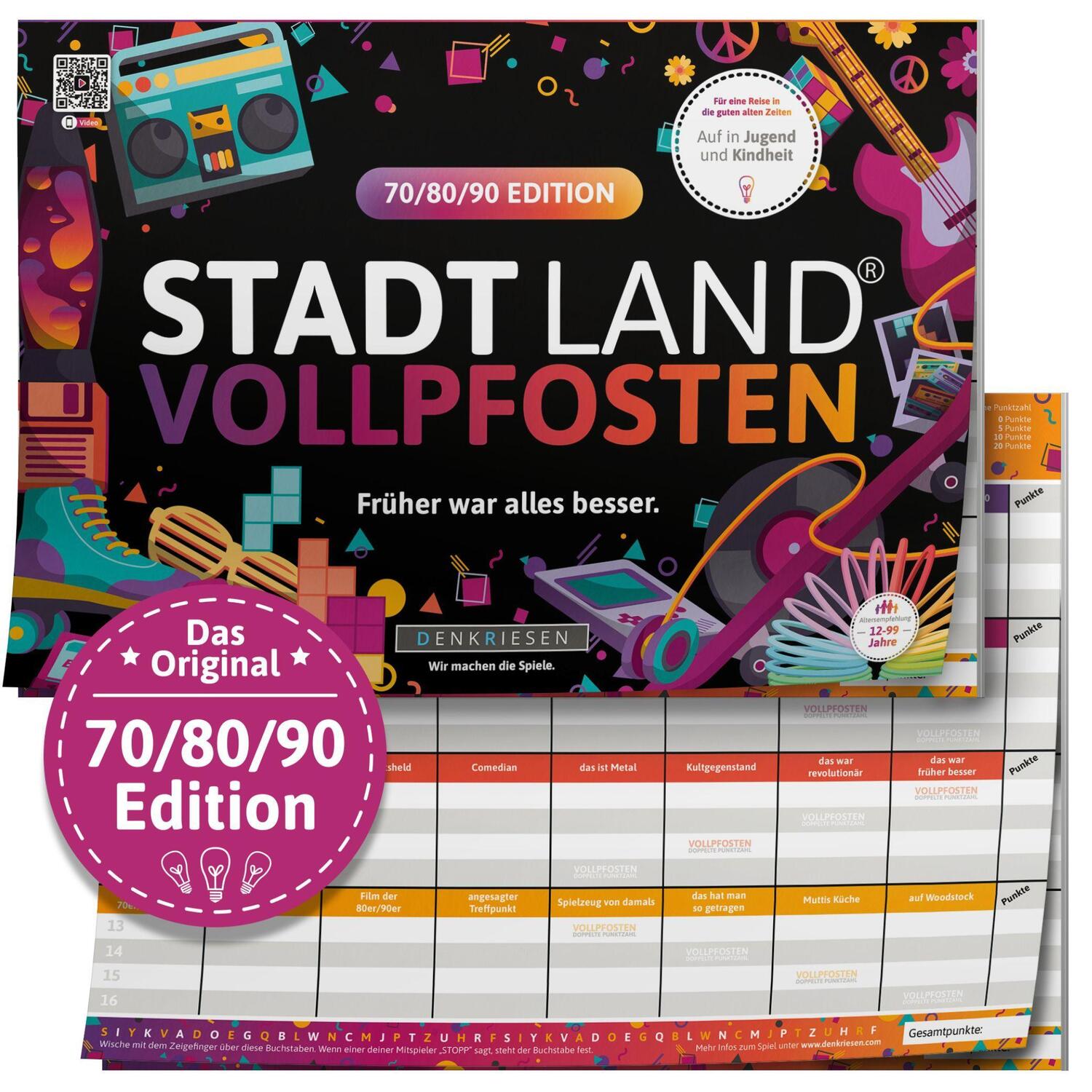 Cover: 4260528094714 | STADT LAND VOLLPFOSTEN® - 70/80/90 EDITION - "Früher war alles...