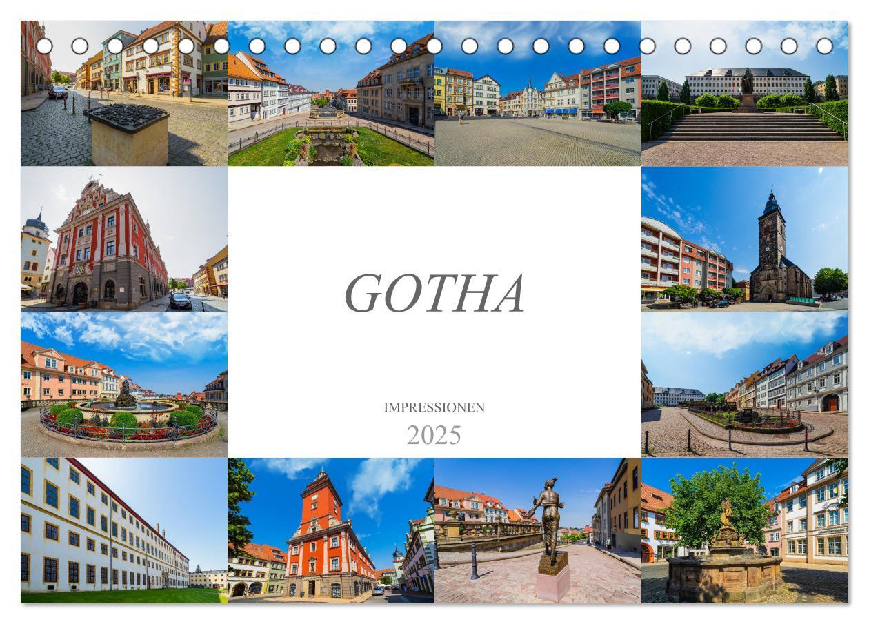 Cover: 9783435313990 | Gotha Impressionen (Tischkalender 2025 DIN A5 quer), CALVENDO...