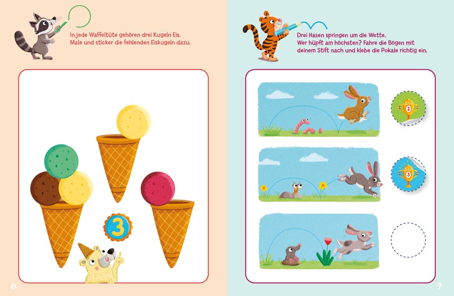 Bild: 9783788645212 | Sticker-Rätsel für Kindergarten-Kids. Erste Zahlen | Broschüre | 32 S.