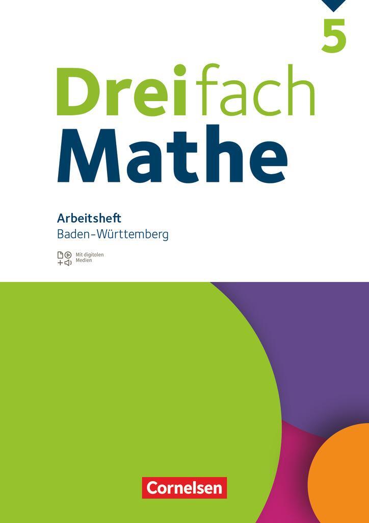 Cover: 9783060044382 | Dreifach Mathe 5. Schuljahr. Baden-Württemberg - Arbeitsheft mit...