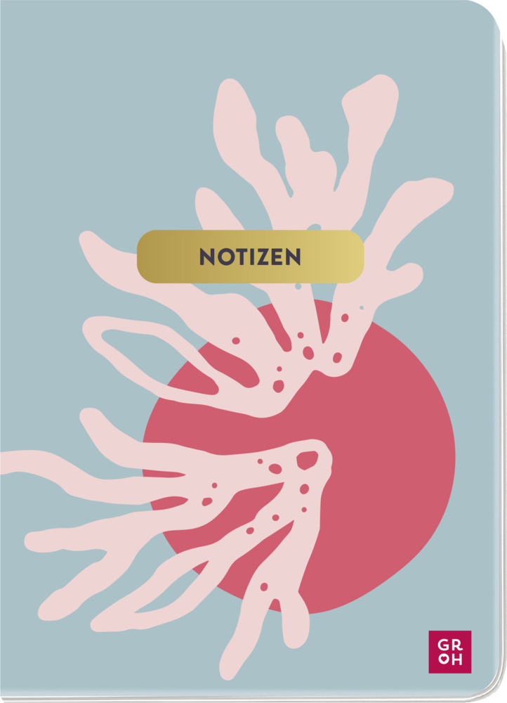 Cover: 4036442011812 | Notizheft Ozean Koralle abstrakt | Groh Verlag | Notizbuch/Blankobuch