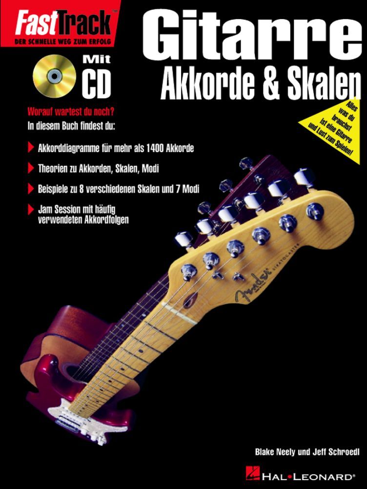Cover: 9789043103657 | FastTrack - Gitarre - Akkorde &amp; Skalen (D) | Blake Neely | Buch + CD