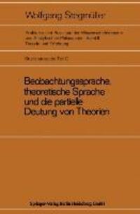 Cover: 9783540050216 | Beobachtungssprache, theoretische Sprache und die partielle Deutung...