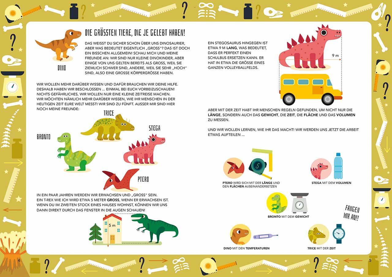 Bild: 9788863124767 | Dinos im Längen- und Gewichte-Rausch | Verrückt nach Mathe | Buch