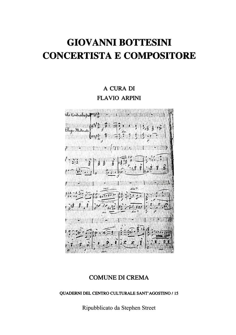 Cover: 9781838128708 | Giovanni Bottesini Concertista e Compositore | Flavio Arpini | Buch