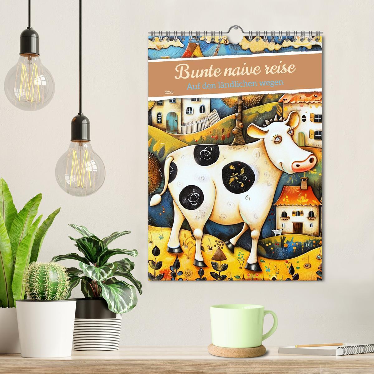 Bild: 9783383812200 | Bunte naive reise (Wandkalender 2025 DIN A4 hoch), CALVENDO...