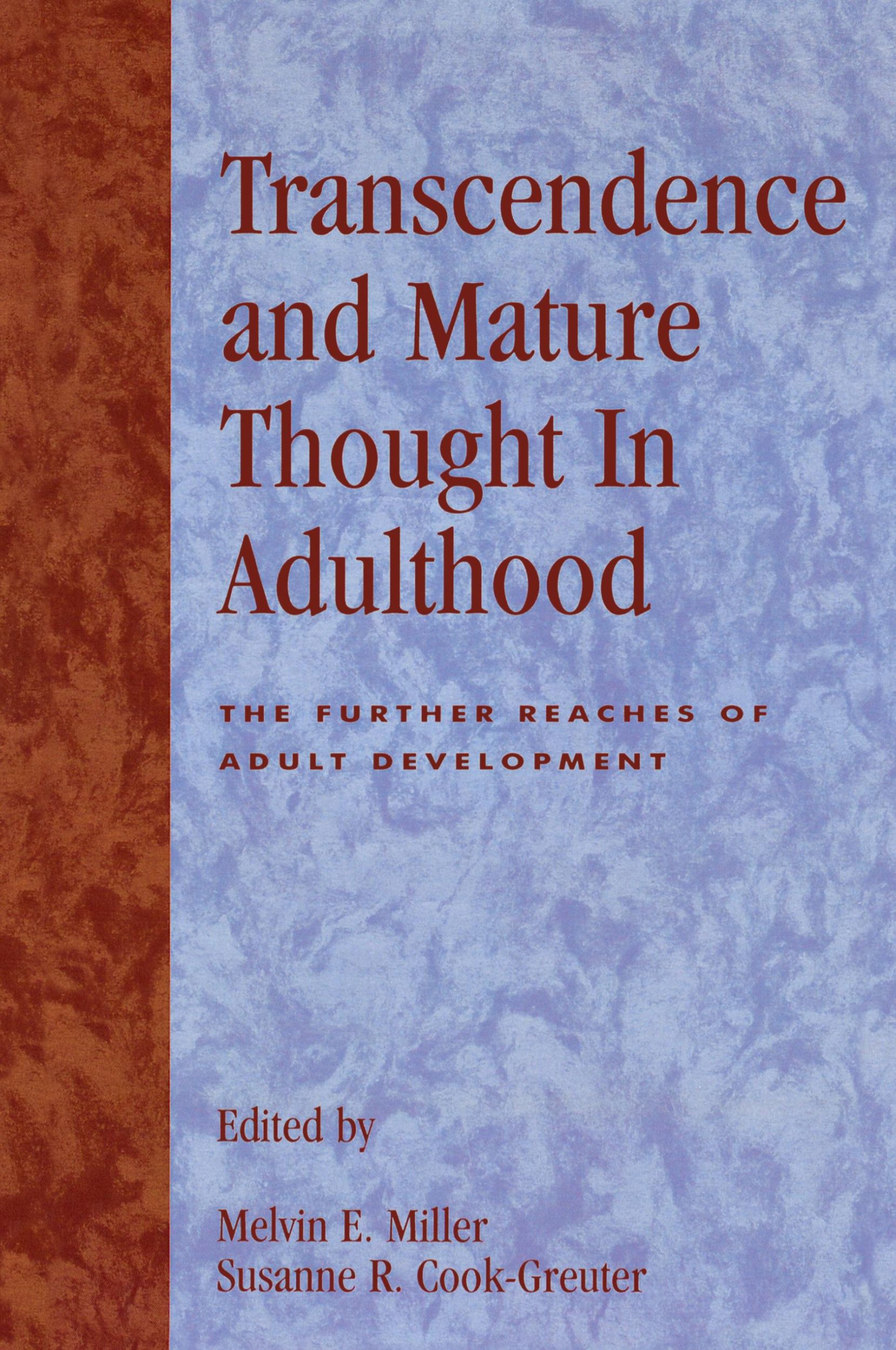 Cover: 9780847679188 | Transcendence and Mature Thought in Adulthood | Miller (u. a.) | Buch